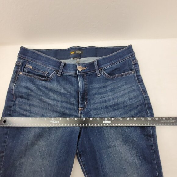 Lee Jeans Women's 16 Long Blue Bootcut Regular Fit Flex Motion fits apx 35x33 - Picture 11 of 16